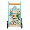 Kids Teamson Preschool Play Lab Baby Walker and Activity Station, Natural/Blue