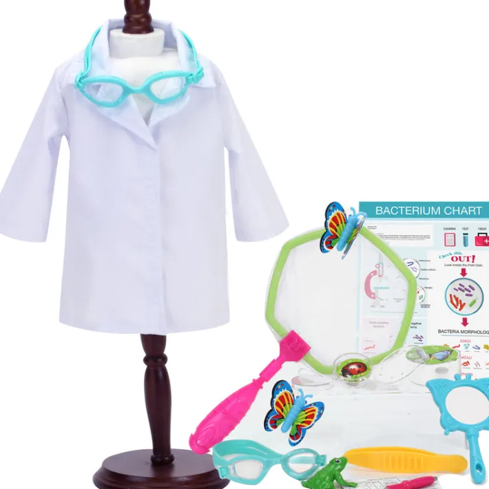Kids Teamson Sophia's 18" Dolls 14 pcs Smithsonian Biologist Playset, Multi