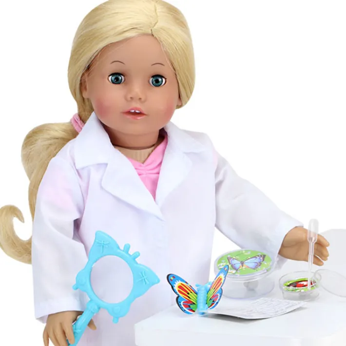 Kids Teamson Sophia's 18" Dolls 14 pcs Smithsonian Biologist Playset, Multi