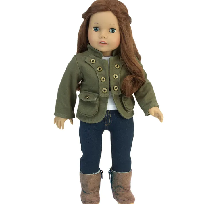 Kids Teamson Sophia's 2 Pack of Suede Winter Boots with White Sherpa Lining for 18" Dolls, Hot Pink/Brown- FINAL SALE