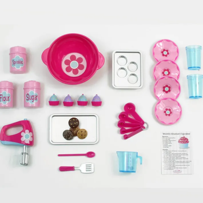 Kids Teamson Sophia's 26 pc. Baking Accessories Set for 18" Dolls, Pink -FINAL SALE