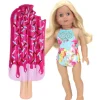 Kids Teamson Sophia's 2 pcs Aqua Floral Swimsuit & Ice Cream Pool Float for 18" Dolls