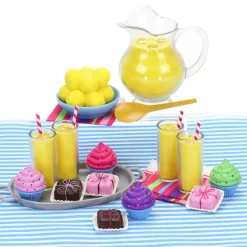 Kids Teamson Sophia's 21 Piece Desserts and Lemonade Set for 18'' Dolls, Multicolor