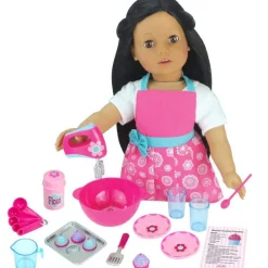 Kids Teamson Sophia's Baking Apron and 27-Piece Accessories Set for 18