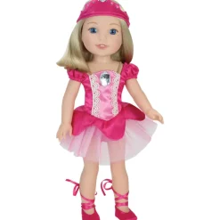 Kids Teamson Sophia's Ballet Recital Costume for 14.5" Dolls, Hot Pink
