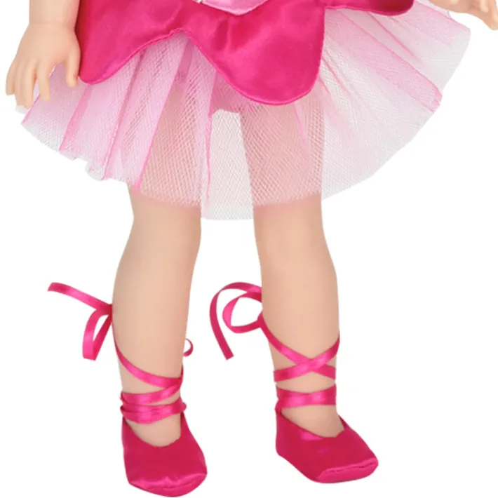 Kids Teamson Sophia's Ballet Recital Costume for 14.5" Dolls, Hot Pink