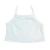 Kids Teamson Sophia's Basic Mix & Match Solid-Colored Plain Camisole Undershirt Spaghetti Strap Summer Tank Top for 18" Dolls, White- FINAL SALE