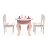 Kids Teamson Sophia's by Kids Aurora Princess Table & Chairs, Dessert for 18" Dolls, Pink- FINAL SALE