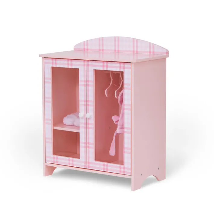 Kids Teamson Sophia's by Kids Aurora Princess Closet, Robe, Slippers for 18" Dolls, Pink- FINAL SALE