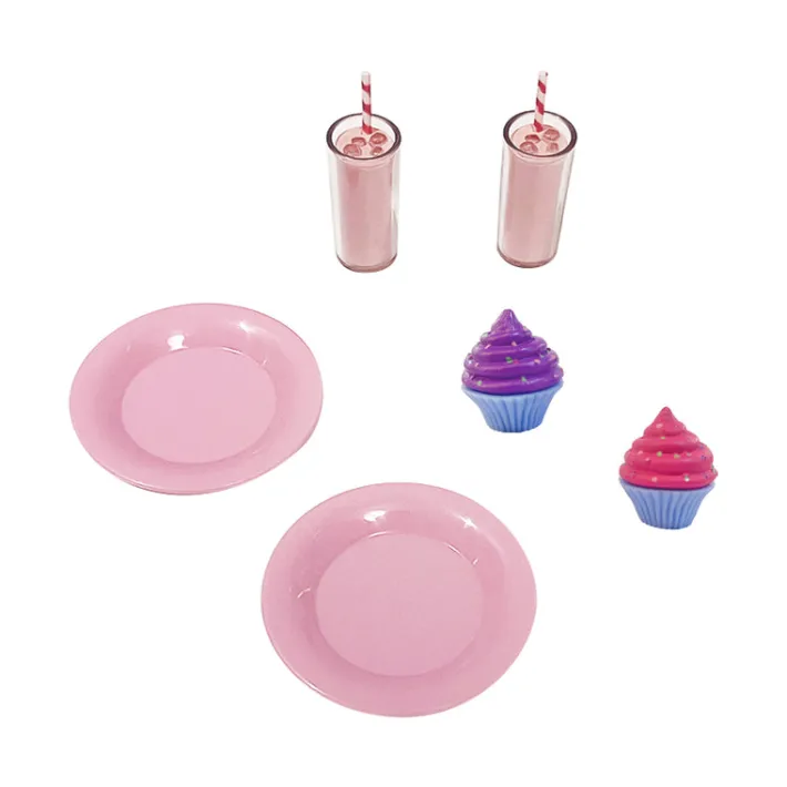Kids Teamson Sophia's by Kids Aurora Princess Table & Chairs, Dessert for 18" Dolls, Pink- FINAL SALE