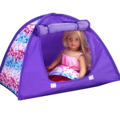 Kids Teamson Sophia's Camping Tent and Sleeping Bag Playset for 18' Dolls, Multi -FINAL SALE
