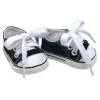 Kids Teamson Sophia's Canvas Sneakers with Laces for 18" Dolls, Black