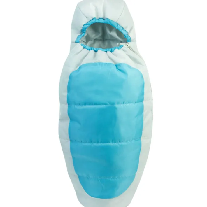 Kids Teamson Sophia's Cocoon Style Camping Sleeping Bag for 18" Dolls, Aqua/Silver- FINAL SALE
