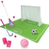 Kids Teamson Sophia’s Complete Lacrosse, Field Hockey, Soccer, & Basketball Sports Equipment Playset for 18” Dolls, Pink/Green