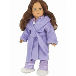 Kids Teamson Sophia's Cozy & Soft Spa Day Plush Bathrobe for 18
