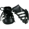 Kids Teamson Sophia's Cute Classic Faux Leather Football Soccer Cleat Shoes for 18" Dolls, Fuchsia- FINAL SALE