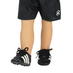 Kids Teamson Sophia's Cute Classic Faux Leather Football Soccer Cleat Shoes for 18