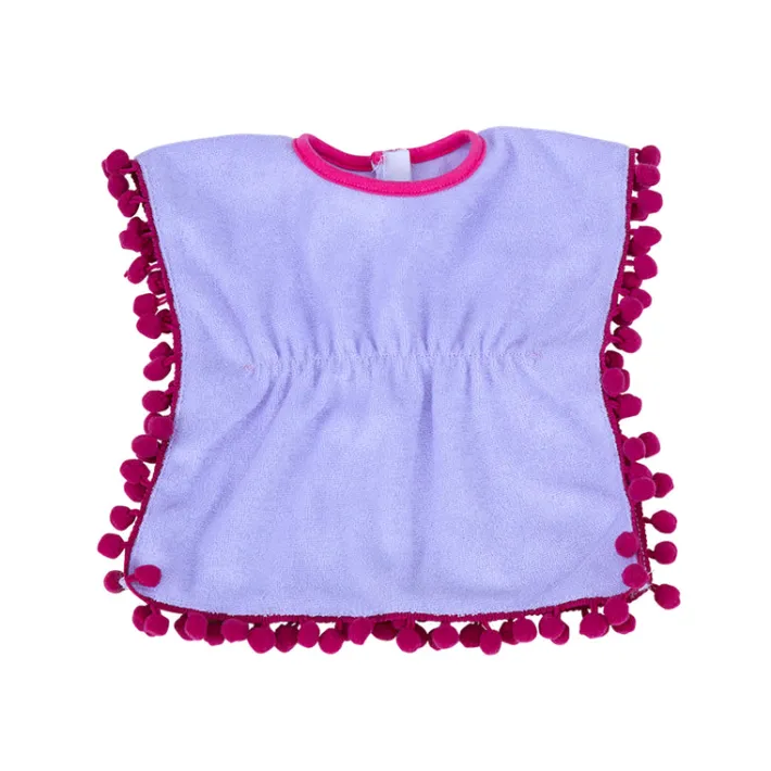 Kids Teamson Sophia's Cut-Out Bathing Suit, Cover Up and Sandals for 18" Dolls, Pink/Purple- FINAL SALE