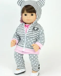 Kids Teamson Sophia’s Doll Sweatshirt, Tunic, and Leggings Set for 15" Dolls