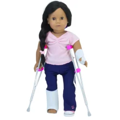 Kids Teamson Sophia's Dolls Cast & Crutches Accessories Set for 18