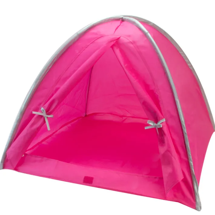 Kids Teamson Sophia's Dome Shaped Nylon Camping Tent for 18" Dolls, Hot Pink- FINAL SALE