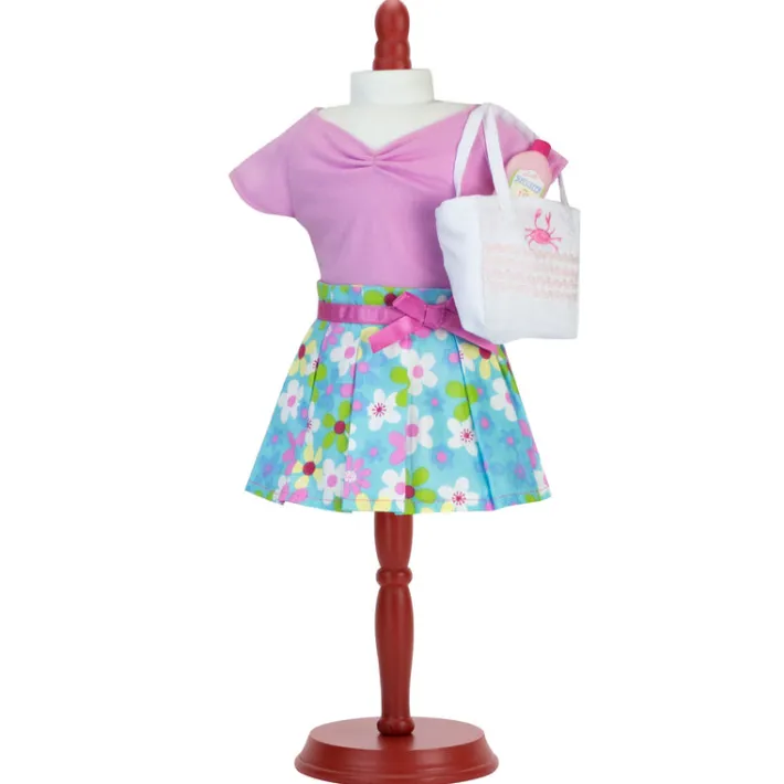 Kids Teamson Sophia's Dress Form Mannequin for 18" Dolls, White/Cherry- FINAL SALE