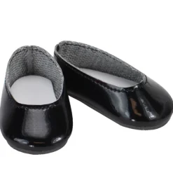 Kids Teamson Sophia's Dressy Black Flats and Pink Sneakers for 14.5