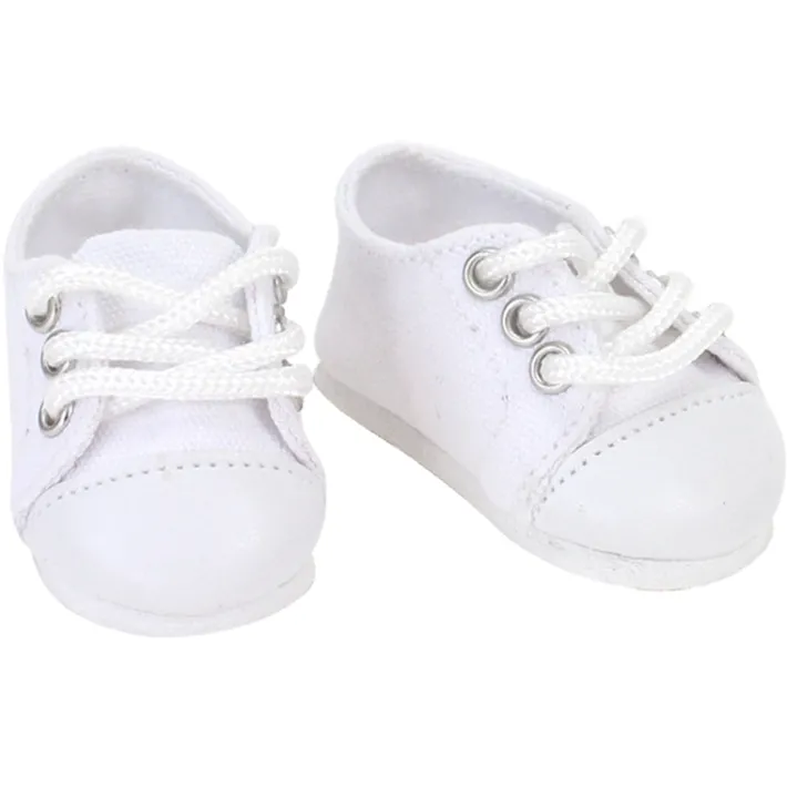 Kids Teamson Sophia's Dressy Pink Flats and White Sneakers for 14.5" Dolls- FINAL SALE