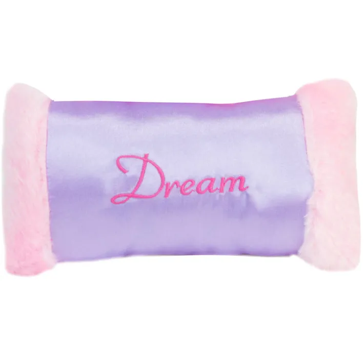 Kids Teamson Sophia's Fur/Satin Sleeping Bag and DREAM Pillow for 18" Dolls, Pink/Purple- FINAL SALE