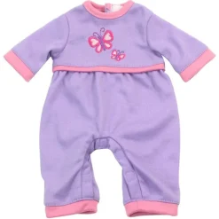 Kids Teamson Sophia's Long Sleeve Butterfly Bodysuit for 15" Dolls, Lavender