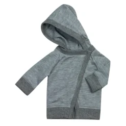 Kids Teamson Sophia's Modern Mix & Match Hooded Asymmetrical Sweater Jacket for 18"Dolls, Gray- FINAL SALE
