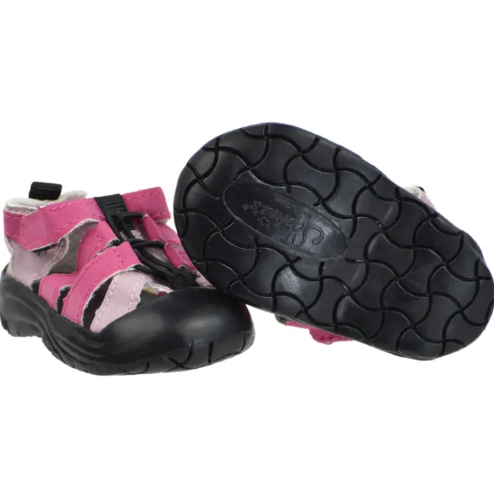 Kids Teamson Sophia's Outdoor Style Athletic Hiking Sandals for 18" Dolls, Pink/Black- FINAL SALE