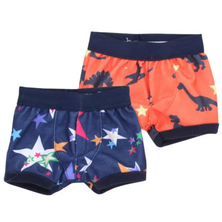 Kids Teamson Sophia's 2-Pack of Printed Briefs for 18'' Boy Dolls, Multi- FINAL SALE