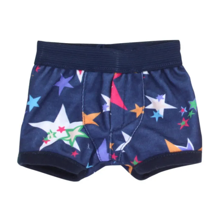 Kids Teamson Sophia's 2-Pack of Printed Briefs for 18'' Boy Dolls, Multi- FINAL SALE