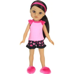 Kids Teamson Sophia's Pajama Set with Slippers for 14.5