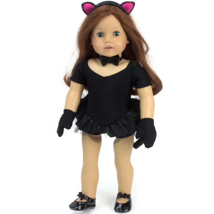 Kids Teamson Sophia's Patent Leather Mary Jane Style Tap Shoes with Bow for 18" Dolls, Black- FINAL SALE