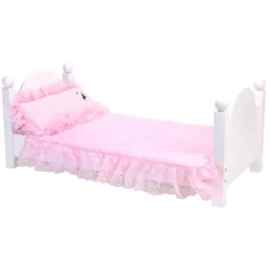 Kids Teamson Sophia's 3-Piece Eyelet Bedding Set for 18" Dolls, Light Pink