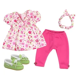 Kids Teamson Sophia's 8-Piece Flower Tunic and Legging Outfits for 15