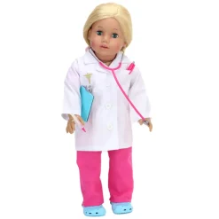 Kids Teamson Sophia's 8-Piece Medical Bag and Accessories Set for 18'' Dolls, Black