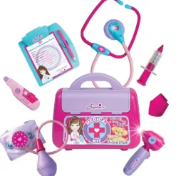 Kids Teamson Sophia's 9-Piece Medical Kit with Realistic Devices and for 18" Dolls, Multi -FINAL SALE