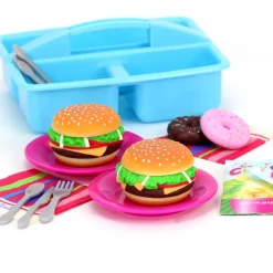 Kids Teamson Sophia's 17-Piece Picnic Caddy & Food Set for 18