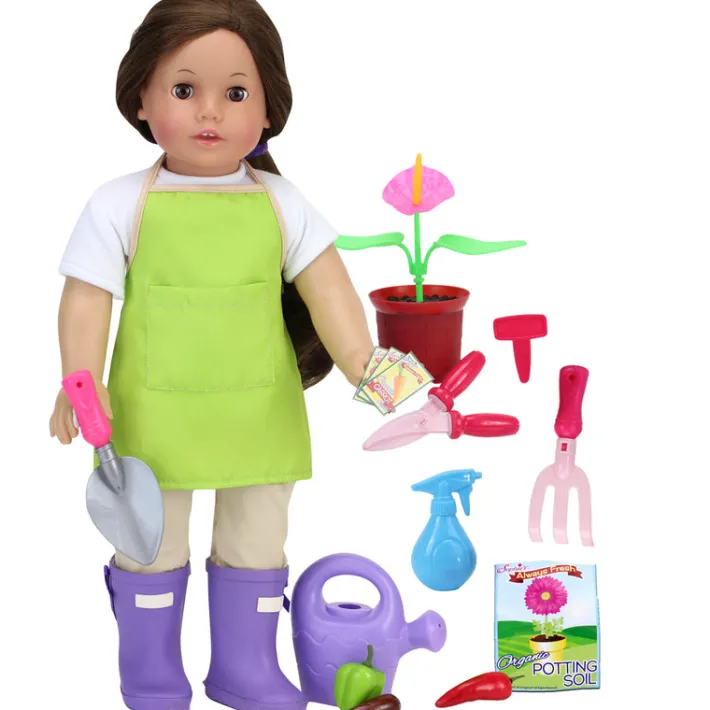 Kids Teamson Sophia's 16-Piece Smithsonian Horticulturist Set for 18" Dolls, Multi- FINAL SALE