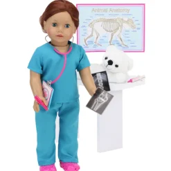 Kids Teamson Sophia's 11-Piece Smithsonian Veterinarian Set for 18