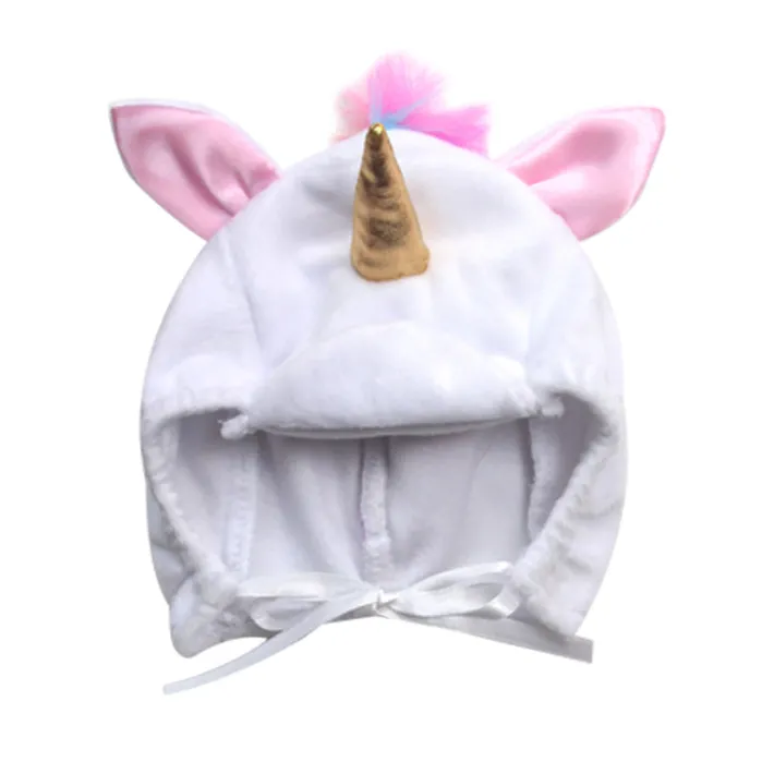 Kids Teamson Sophia's 2-Piece Unicorn Costume with Rainbow Hair for 15" Baby Dolls, White- FINAL SALE