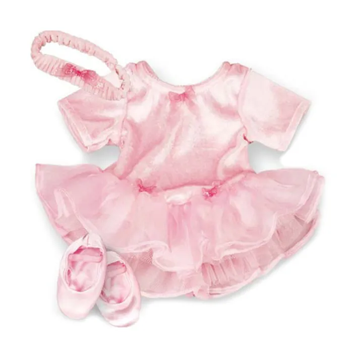 Kids Teamson Sophia's 3-Piece Velvet Ballet Outfit for 15'' Baby Dolls, Light Pink