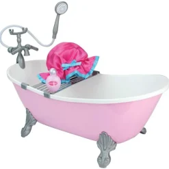 Kids Teamson Sophia’s Pink Bathtub and Shower Accessories Set for 18" Dolls