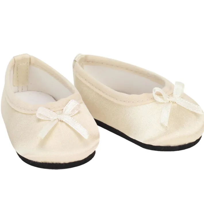 Kids Teamson Sophia’s Sequin and Organza Dress with Flats for 15” Baby Dolls, Champagne