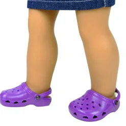 Kids Teamson Sophia’s Set of 2 Purple and Teal Garden Clog Shoe for 18" Dolls
