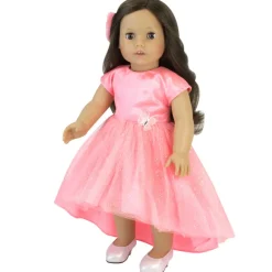 Kids Teamson Sophia's Sparkling Platform High Heels for 18" Dolls, Silver