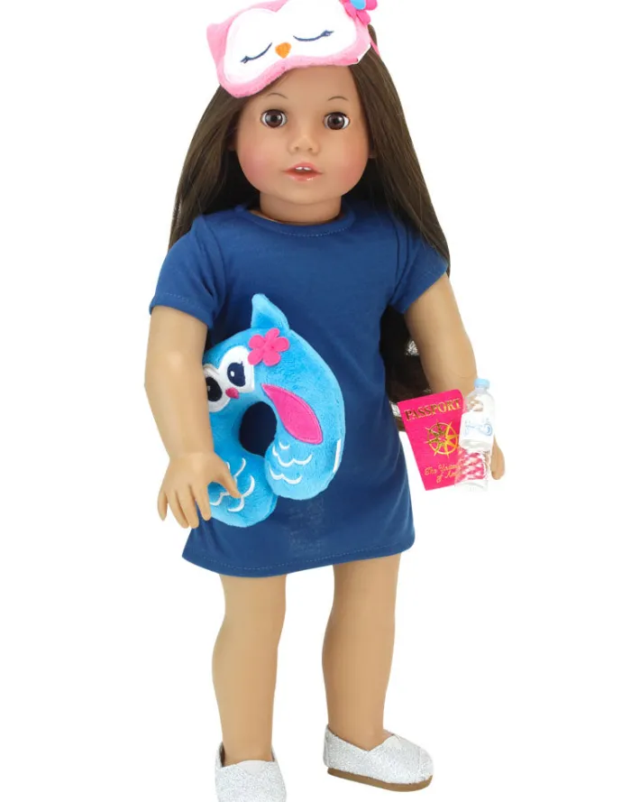 Kids Teamson Sophia’s Travel Accessories Plus Suitcase Set for 18" Dolls